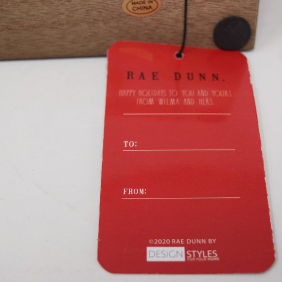 Rae Dunn Merry Christmas Red Sleigh Wood New - Picture 9 of 12